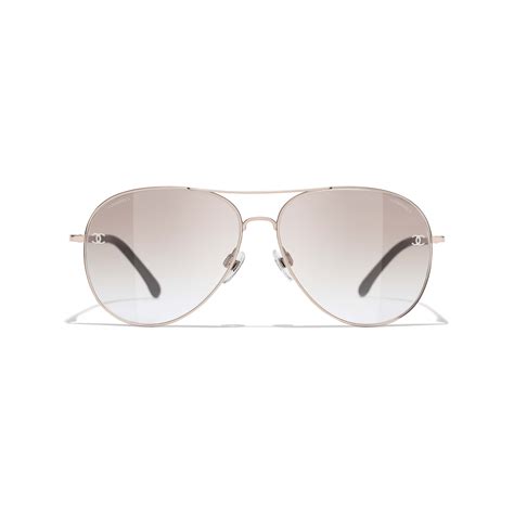 chanel pilot sunglasses 2 argen 19mm|CHANEL Sunglasses: Pilot Sunglasses, metal & calfskin — .